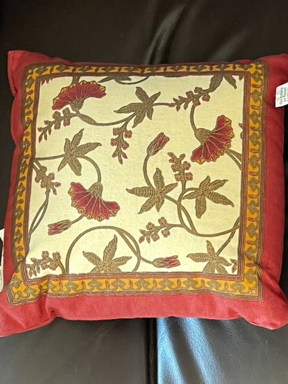 Art Nouveau World Market William Morris Style Cotton Throw Pillows - 9" x 9"